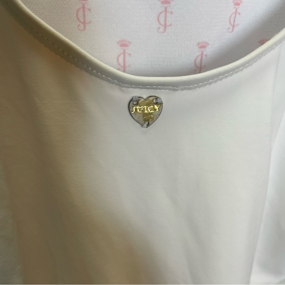 Juicy Couture Black Label Rainbow Embroidered White One Piece Swimsuit - Picture 8 of 9